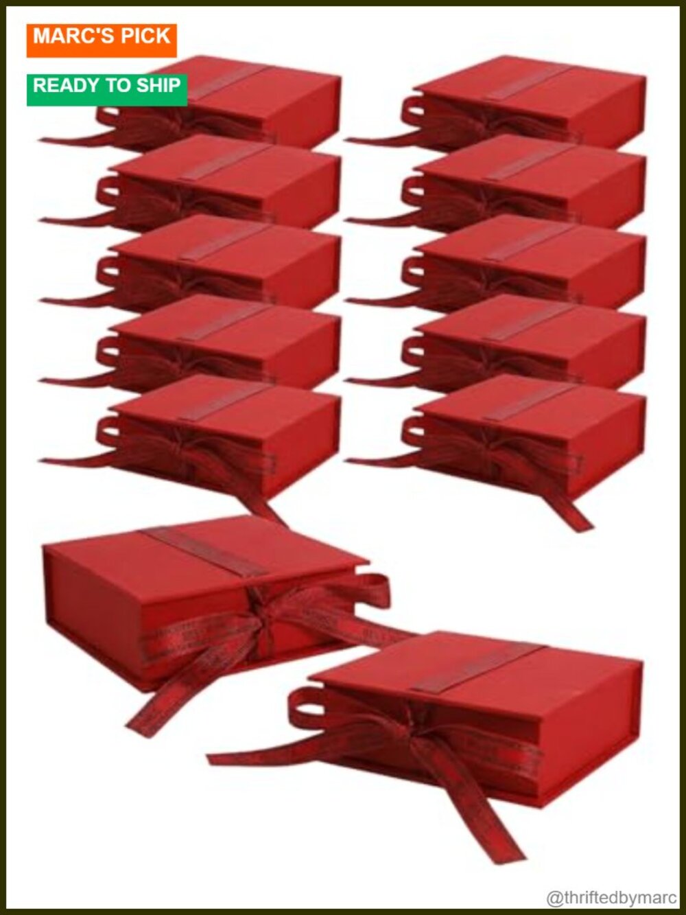 Velvet Lined Flip Up Jewelry Gift Box 12 Pack Earring Necklace Organizer